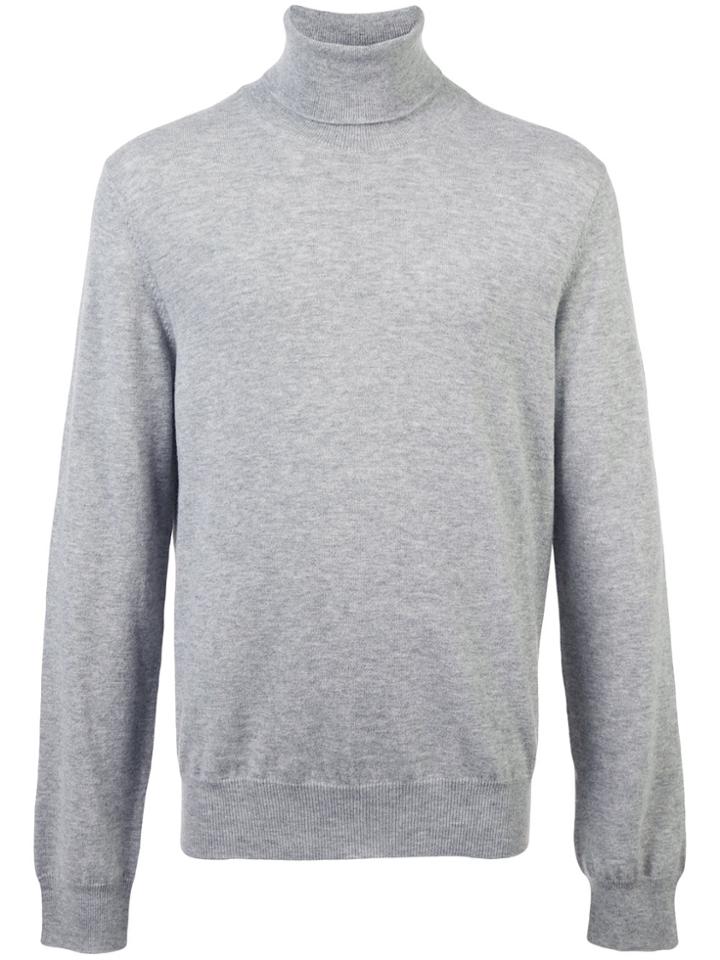 Maison Margiela Elbow Patch Turtleneck Jumper - Grey