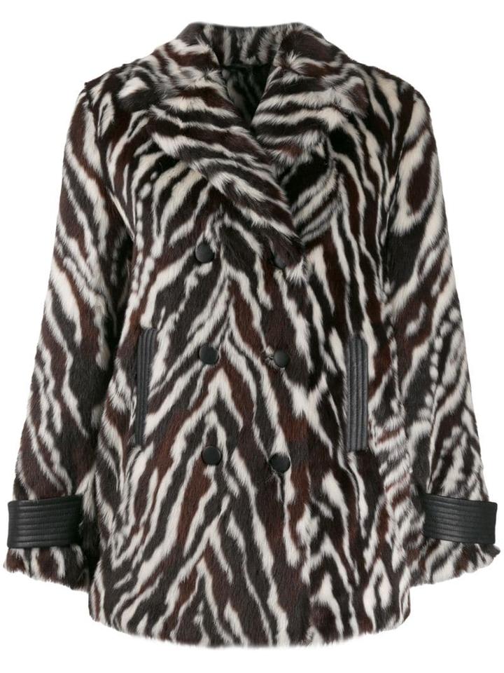Pinko Zebra Print Jacket - White
