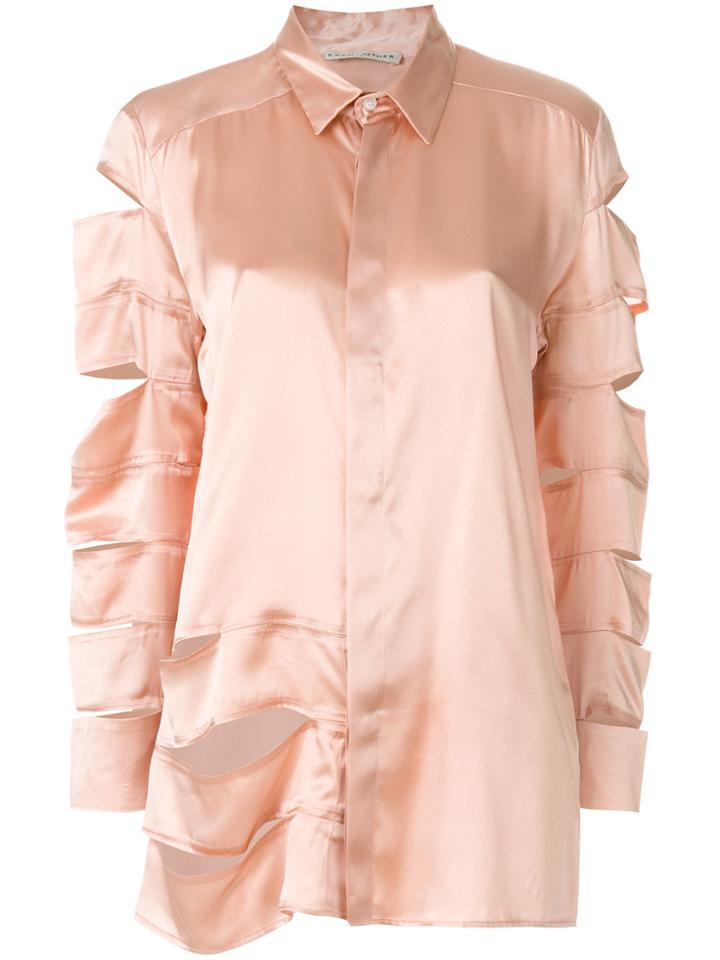 Each X Other Cut-out Effect Shirt - Pink & Purple