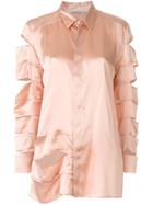 Each X Other Cut-out Effect Shirt - Pink & Purple