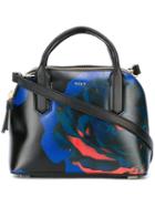 Dkny Rose Print Tote, Women's, Black