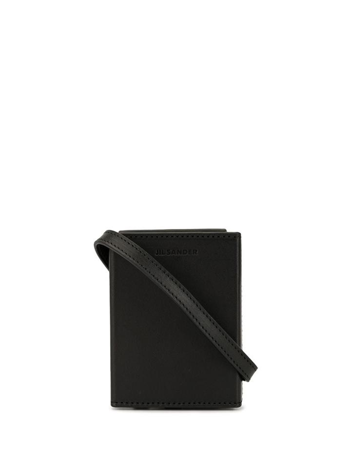 Jil Sander Square Crossbody Bag - Black