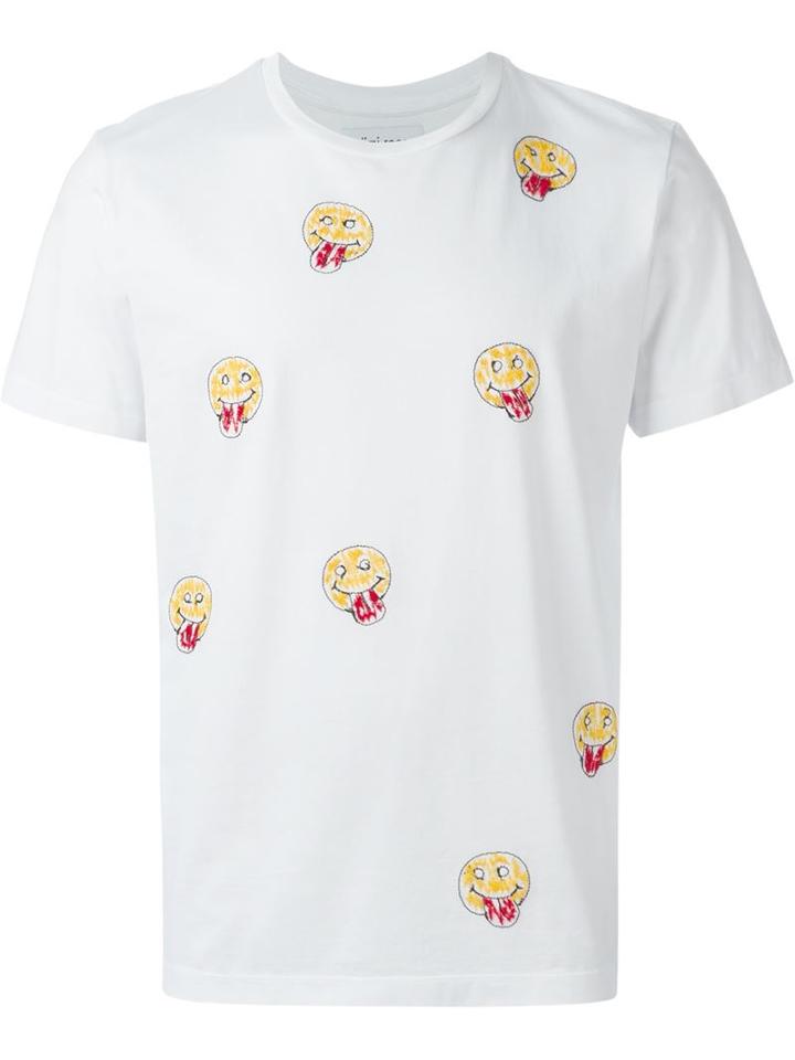 Jimi Roos Smiley Face Embroidered T-shirt