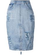 Philipp Plein Chicago Tell Skirt - Blue