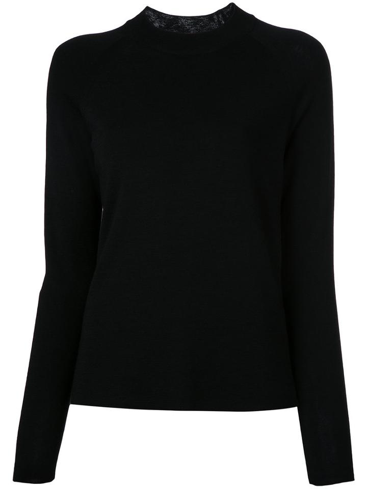 Studio Nicholson Crew Neck Knitted Top, Women's, Size: 2, Black, Merino