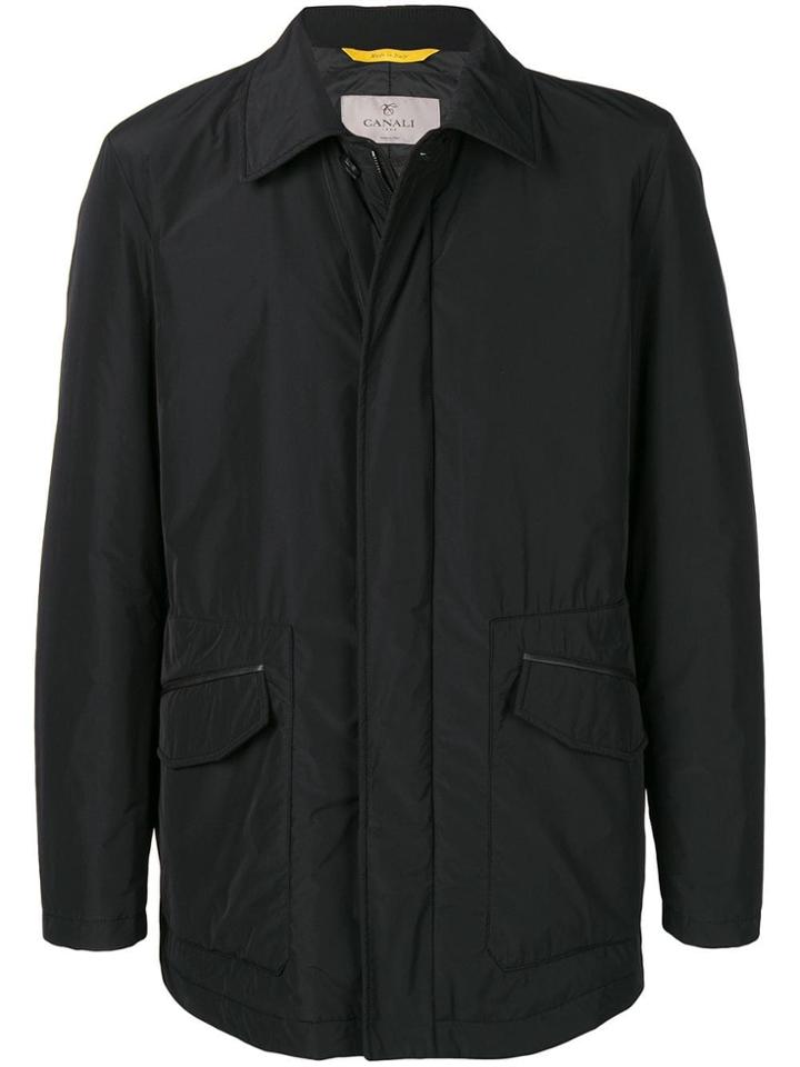 Canali Nylon Shirt Jacket - Black