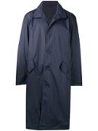 Opening Ceremony Logo Print Parka Coat - Blue