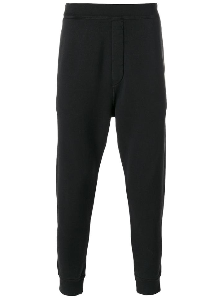 Dsquared2 Logo Embroidered Joggers - Black