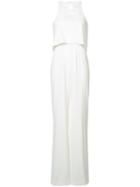 Jay Godfrey - Open Back Jumpsuit - Women - Polyester/spandex/elastane - 0, White, Polyester/spandex/elastane