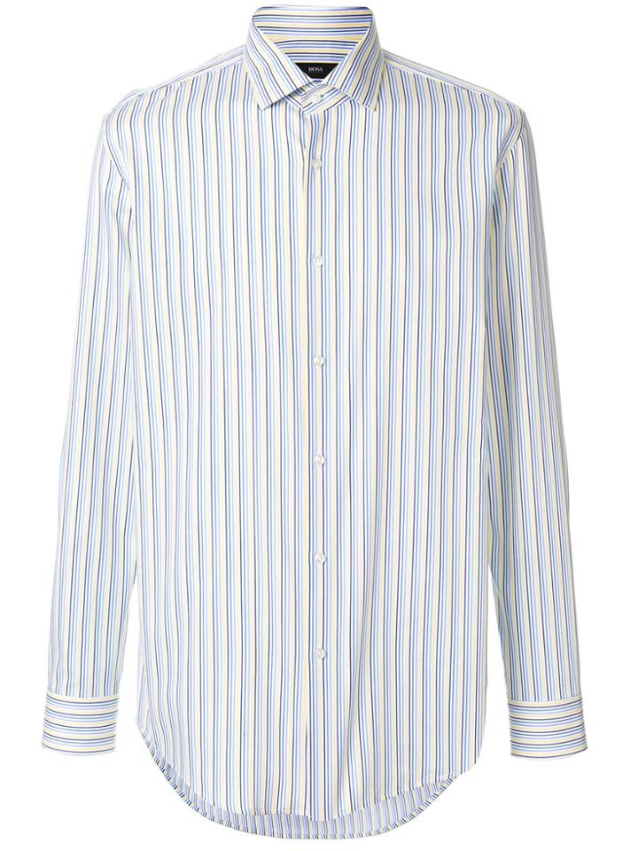 Boss Hugo Boss Striped Button Shirt - White