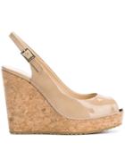 Jimmy Choo Prova Wedge Sandals - Nude & Neutrals