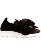 Joshua Sanders Bow Slip-on Sneakers - Brown