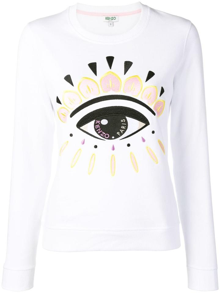 Kenzo Evil Eye Embroidered Sweatshirt - White