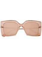 Chanel Eyewear Oversized Square Frame Sunglasses - Pink