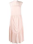 See By Chloé Panelled Midi Dress - Pink