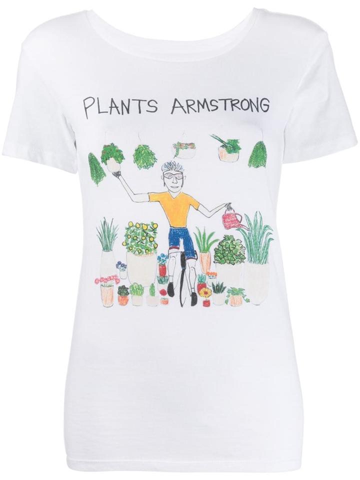 Unfortunate Portrait Plants Armstrong T-shirt - White
