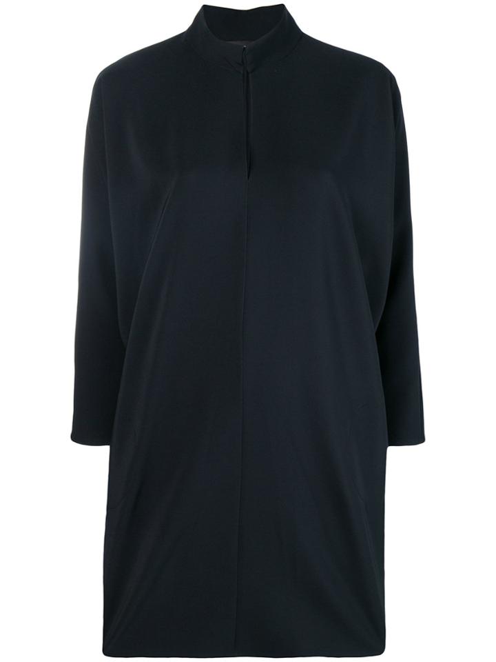 Gianluca Capannolo Slit Neck Cocoon Dress - Black