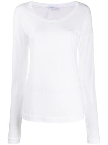 Fine Edge Fine Knit Top - White