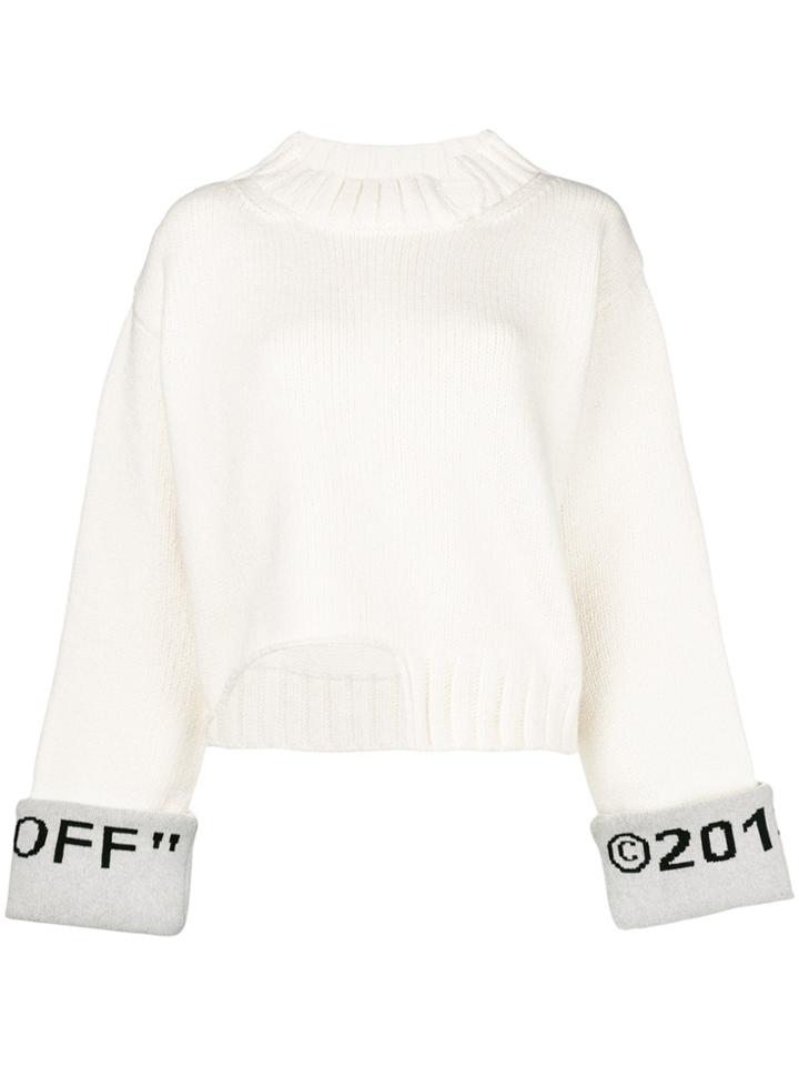 Off-white Logo Cuff Jumper