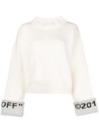 Off-white Logo Cuff Jumper