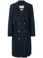 Maison Kitsuné Alexa Double Breasted Coat - Blue
