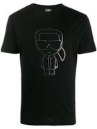 Karl Lagerfeld Iconic Outline T-shirt - Black