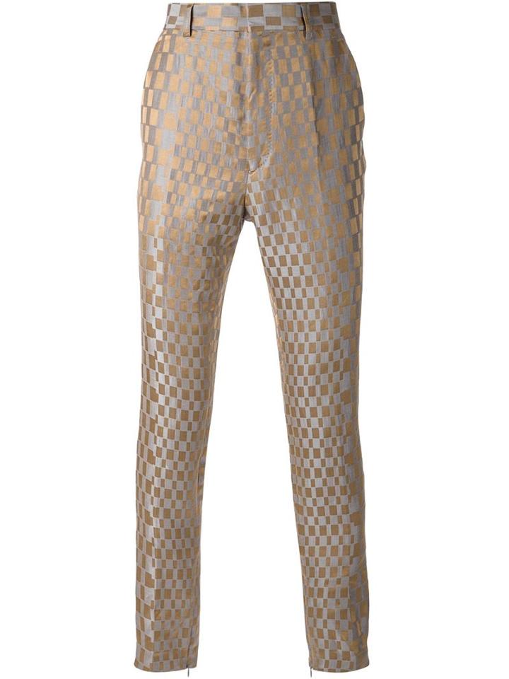 Haider Ackermann Check Pattern Trousers