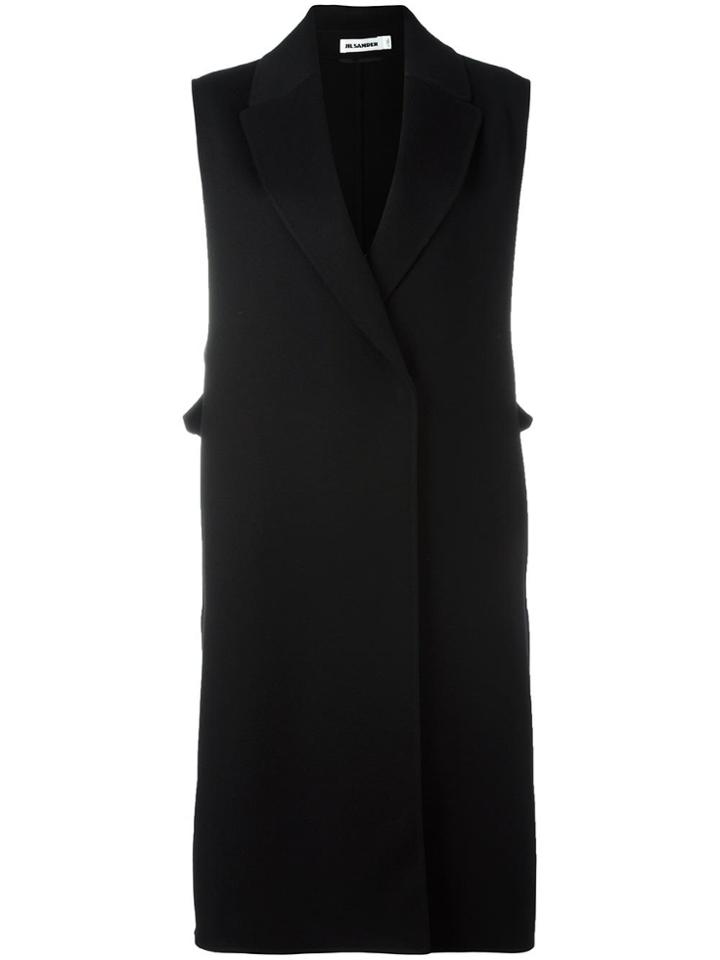 Jil Sander Sleeveless Coat - Blue
