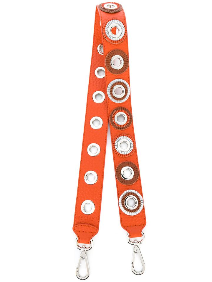 Orciani Eyelet Shoulder Strap - Yellow & Orange