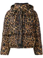 Moncler Animalier Print Padded Jacket - Brown