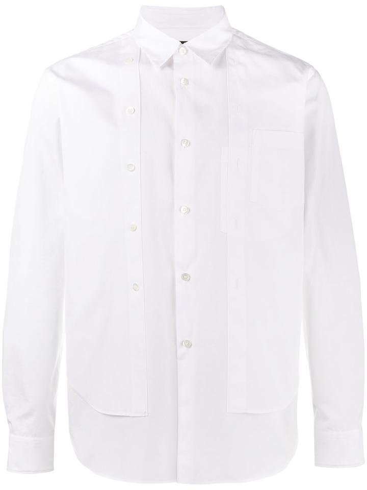 Comme Des Garçons Homme Plus Double Layer Cotton Shirt - White