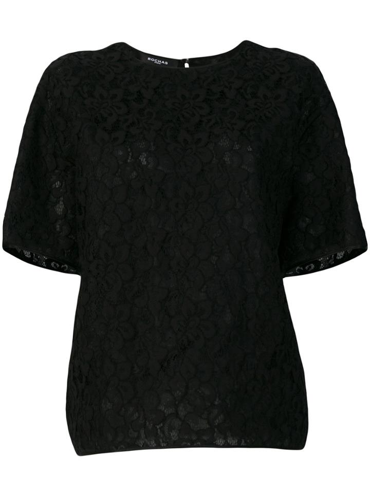 Rochas Lace Top - Black