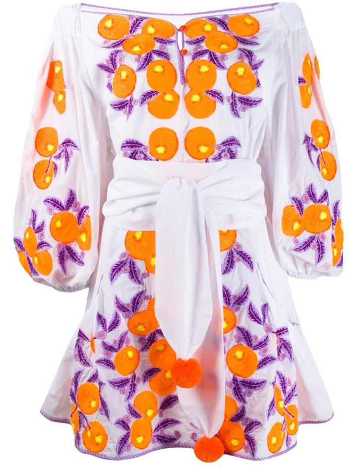 Yuliya Magdych Mandarin Dress - White