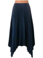 Loewe Pleated Midi Skirt - Blue