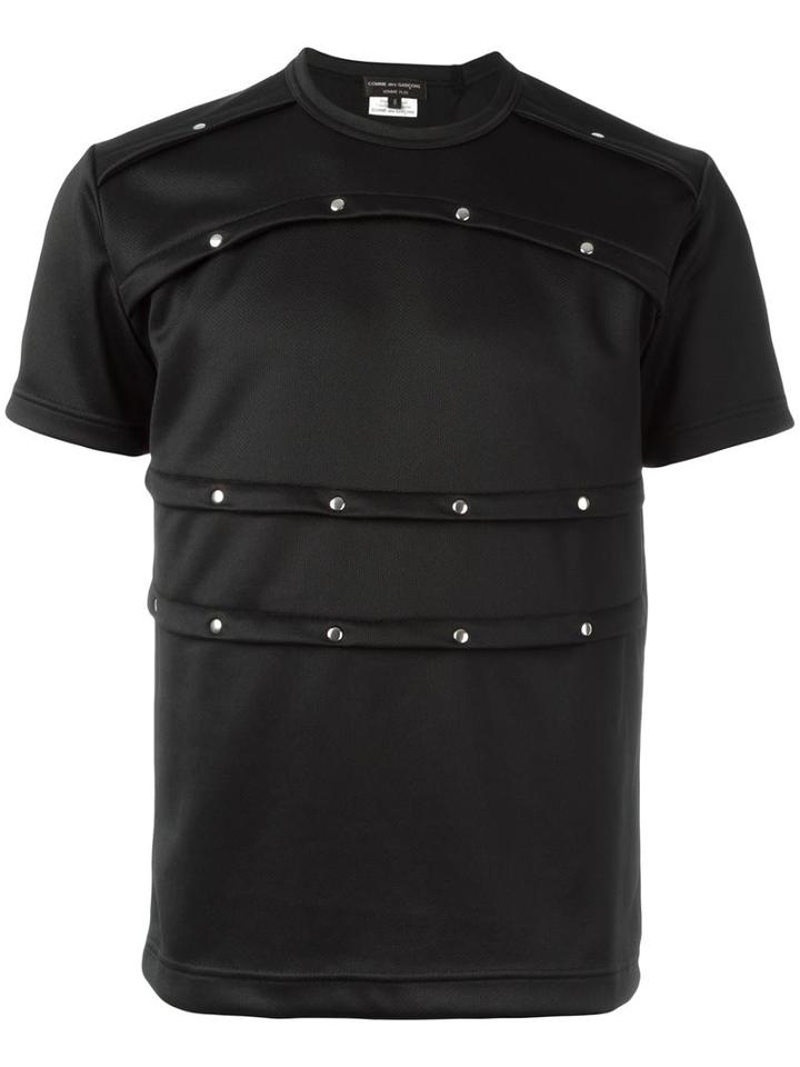 Comme Des Garçons Homme Plus Studded T-shirt, Men's, Size: Large, Black, Polyester