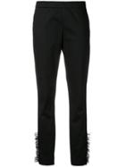 Moschino Frilled Style Trousers - Black