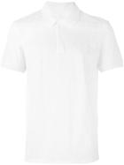 Neil Barrett Lightning Bolt Embroidered Polo Shirt, Men's, Size: Medium, White, Cotton