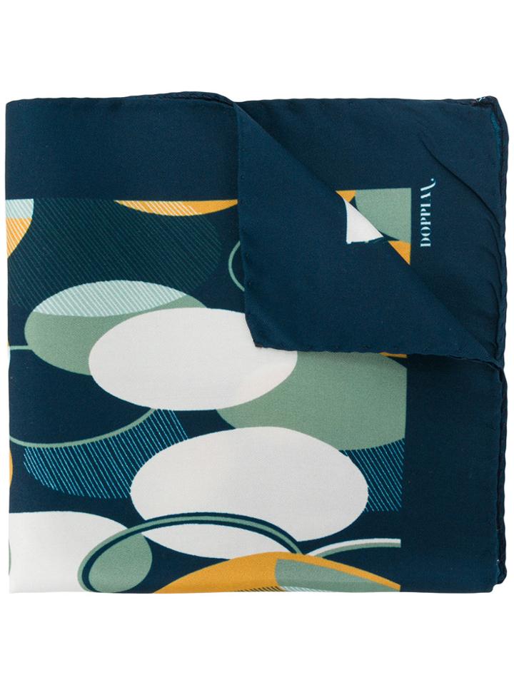 Doppiaa All-over Print Scarf - Blue