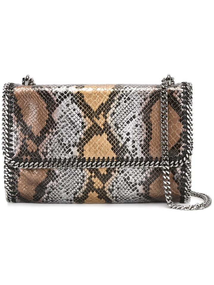 Stella Mccartney Python-effect Falabella Shoulder Bag - Multicolour