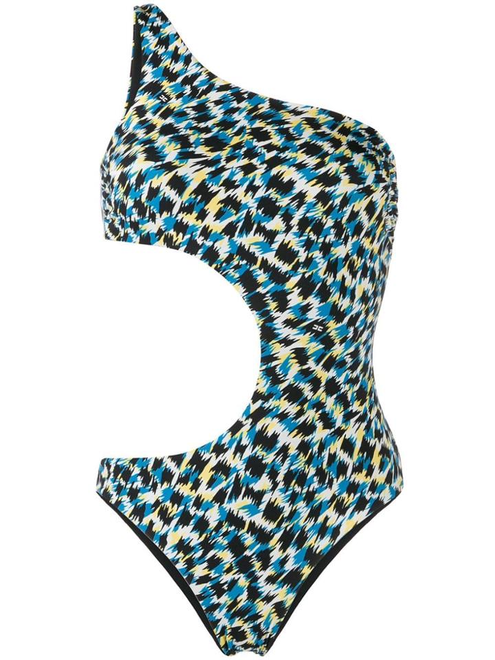 Elisabetta Franchi Floral Pattern One-piece - Black