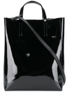 Acne Studios Baker Patent Medium Shopper - Black