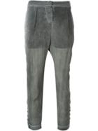 Lost & Found Ria Dunn Sheer Tapered Trousers - Grey