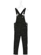 Stella Mccartney Kids - Splat Print Denim Overall - Kids - Cotton/polyester/spandex/elastane - 4 Yrs, Black