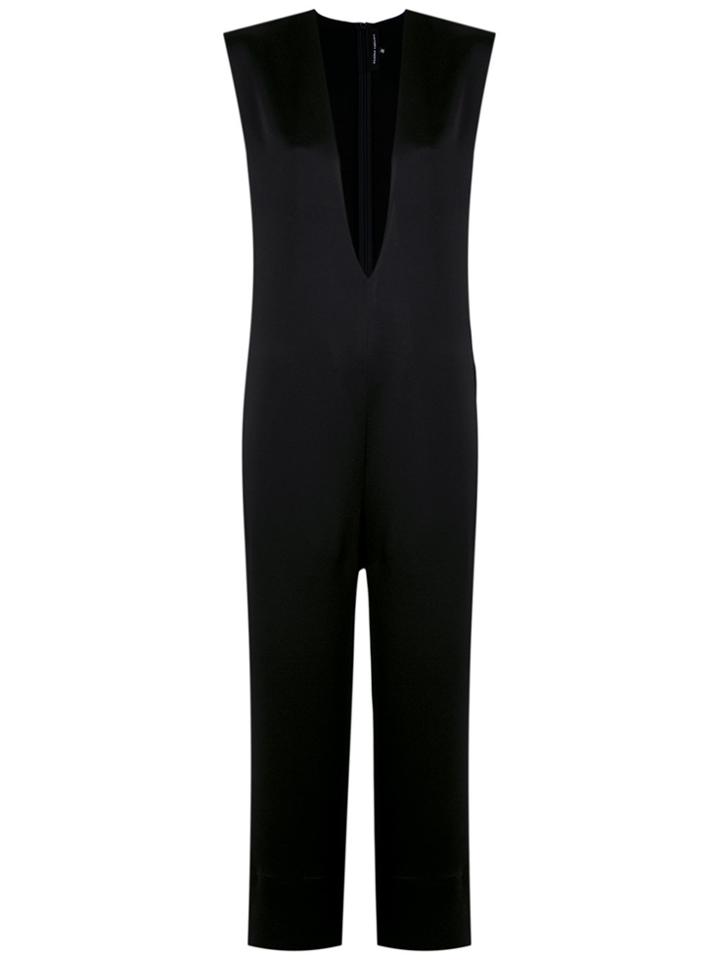 Gloria Coelho Deep V-neck Jumpsuit - Black