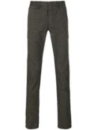 Incotex Slim-fit Checked Trousers - Brown