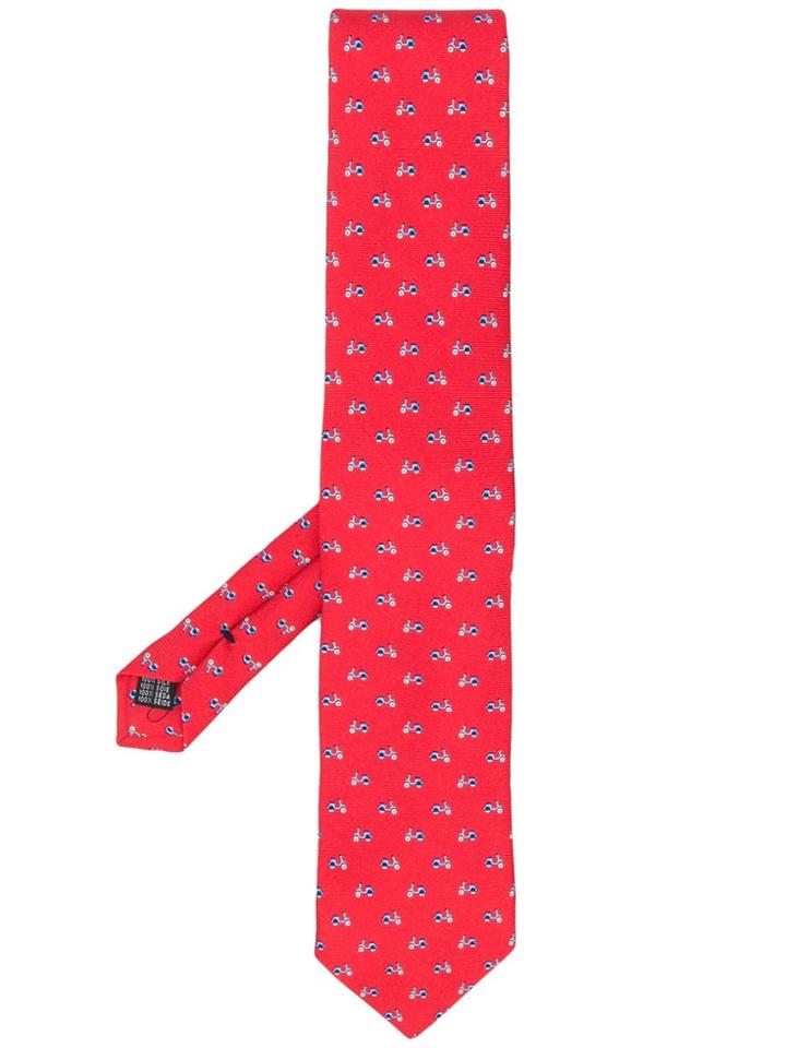 Fefè Scooter Pattern Tie - Red
