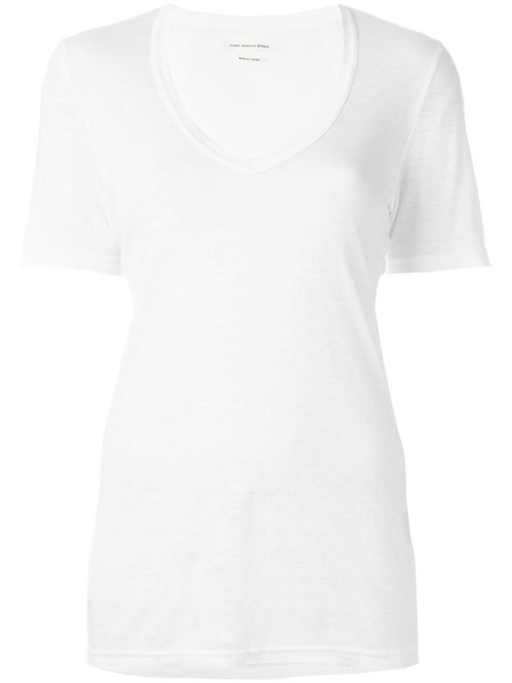 Isabel Marant Étoile 'kranger' T-shirt, Women's, Size: Small, White, Linen/flax