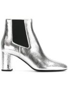 Saint Laurent Lou Lou Ankle Boots - Metallic