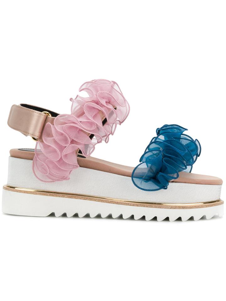 Suecomma Bonnie Colour-block Open-toe Sandals - Multicolour
