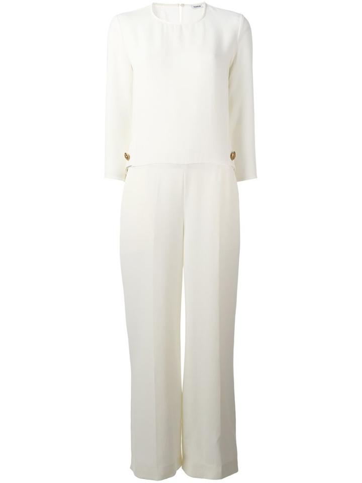 P.a.r.o.s.h. Button Detail Jumpsuit, Women's, Size: Xs, Nude/neutrals, Polyester/spandex/elastane